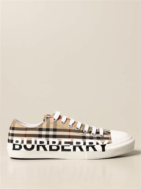 burberry sneakers low top|burberry check canvas sneakers.